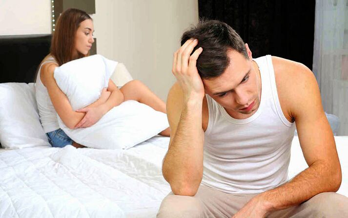 Brak pożądania seksualnego u mężczyzny jest pośrednią oznaką zapalenia gruczołu krokowego